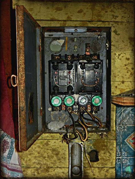 vintage electric fuse box